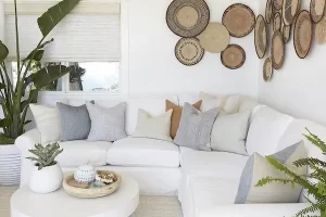 décorer mur derrière canapé