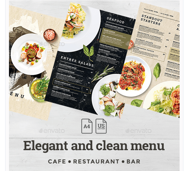 carte menu restaurant diy