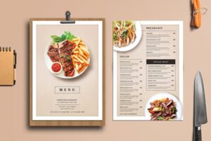 créer carte menu restaurant