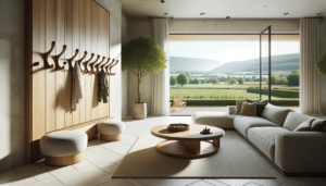 patère en bois design