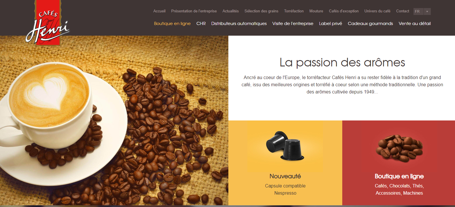 la maison cafés henry grossiste de café en France