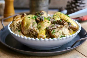 Quels légumes accompagner une poularde au vin jaune