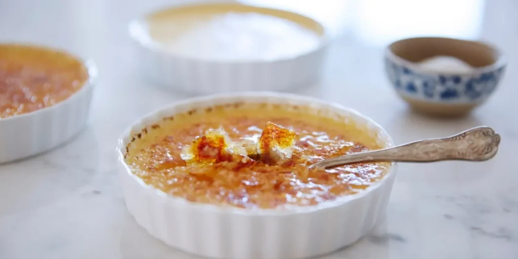 Crème brûlée rhubarbe 