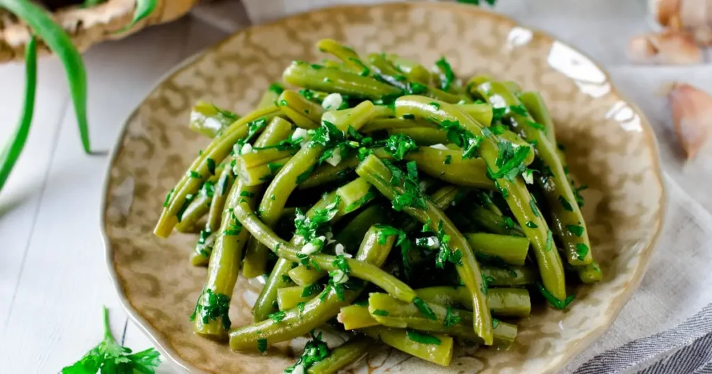 Haricots verts sautés avec osso bucco 1