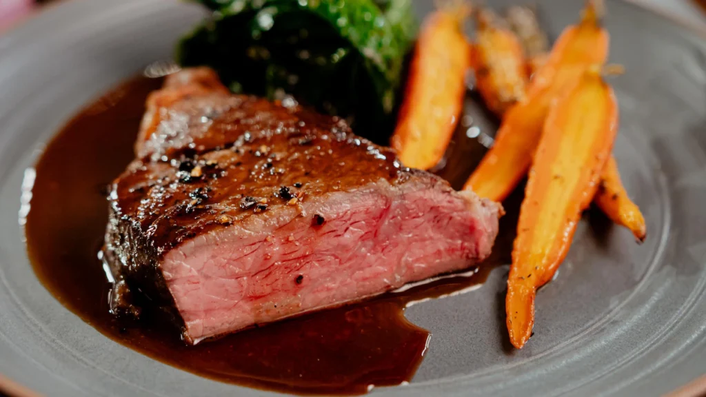 Filet de bœuf grillé sauce au poivre