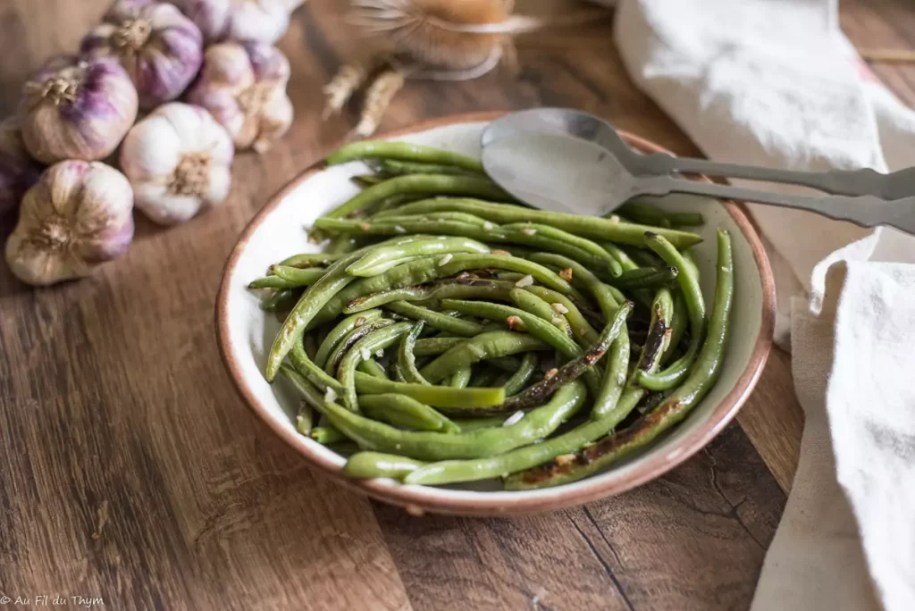 Haricots verts sautés à l’ail