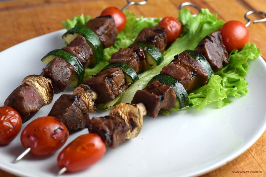 Viande pour brochette de bœuf