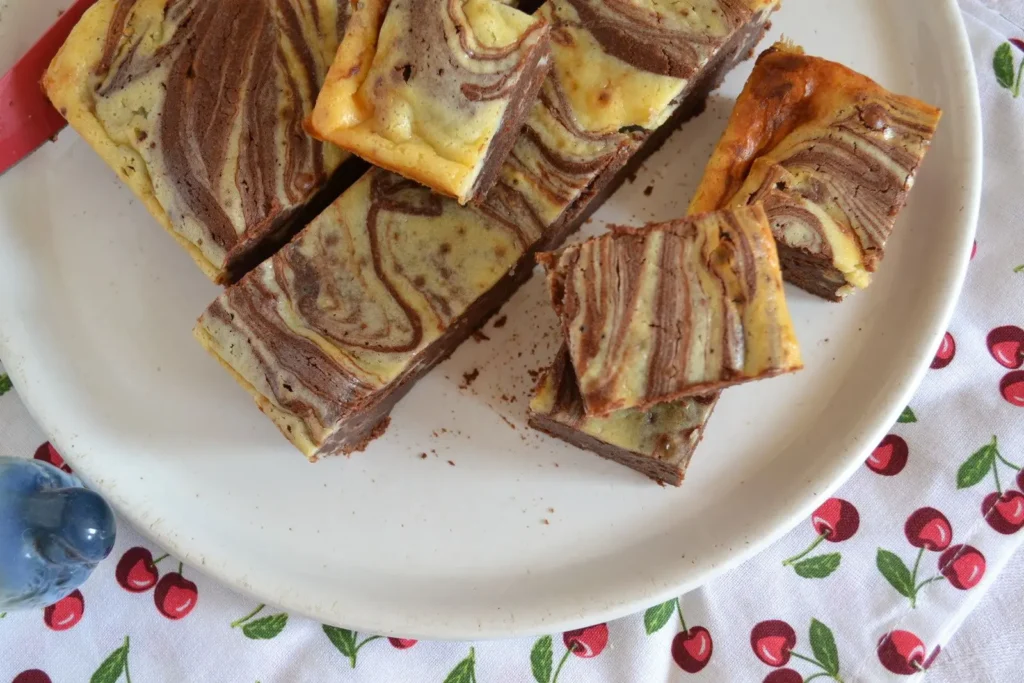 Brownie marbré mascarpone