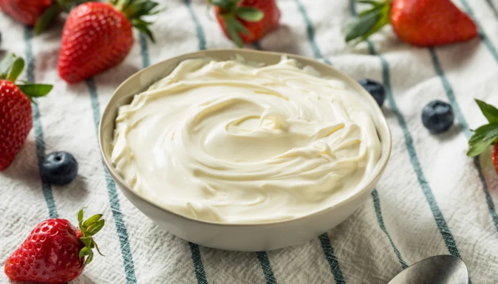 Crème dessert mascarpone vanille