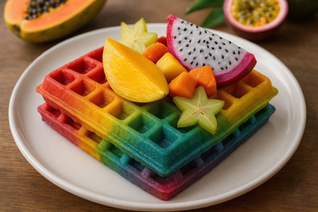 gaufre arc en ciel fruit exotique 2025 08 24