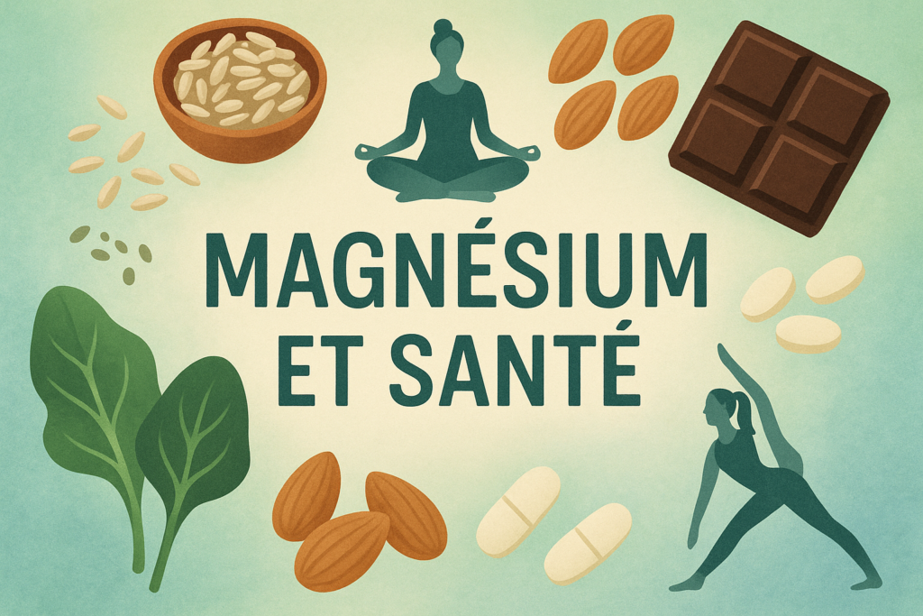 Bienfaits du magnésium graines amandes chocolat épinards santé