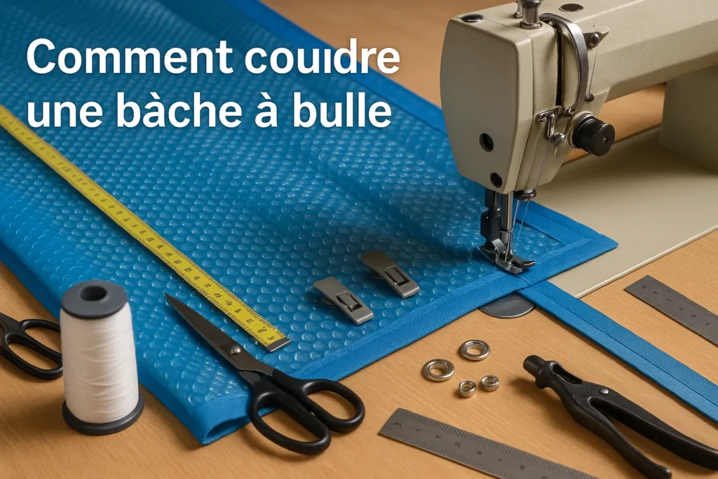 comment coudre une bâche à bulle (2)