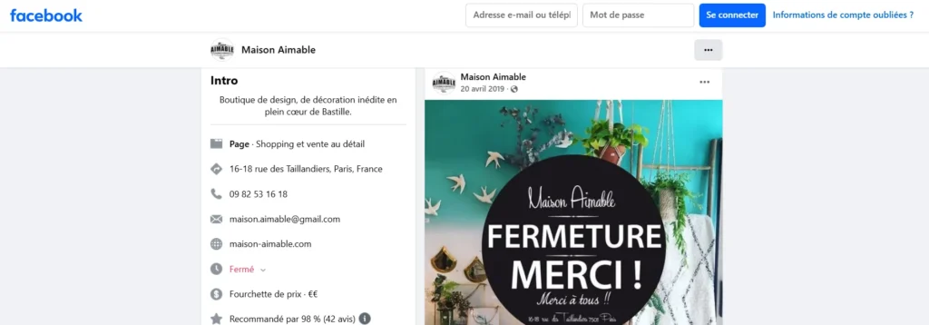Maison Aimable facebook