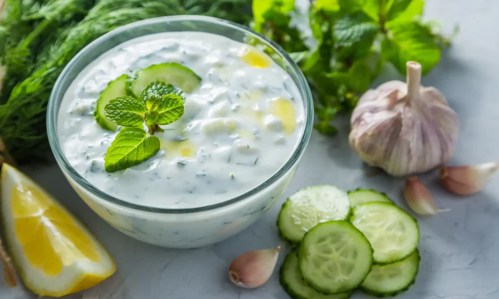 ingrédients et quantités du Tzatziki maison selon la version TonBonBon.fr