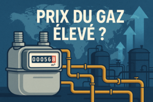 Prix du gaz élevé image compteur gaz pipelines