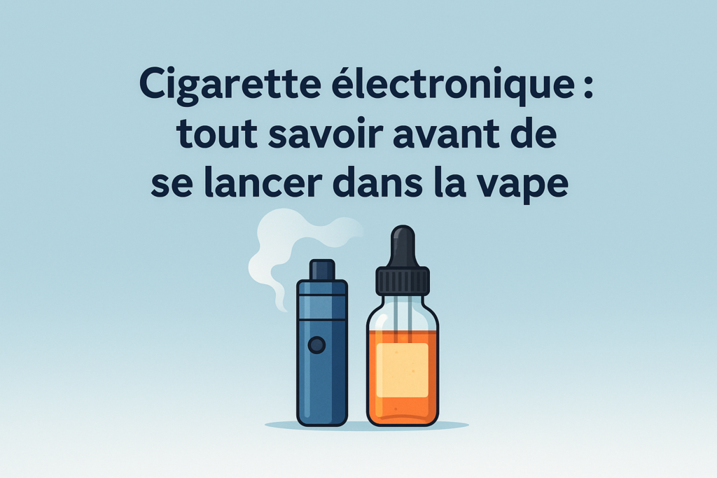 Cigarette Électronique flacon e-liquide vapeur