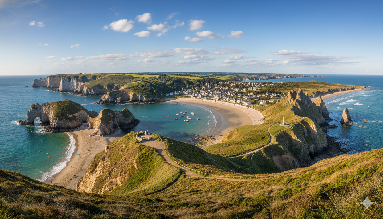 Les Plus Beaux Endroits De La Presquîle De Crozon Carte