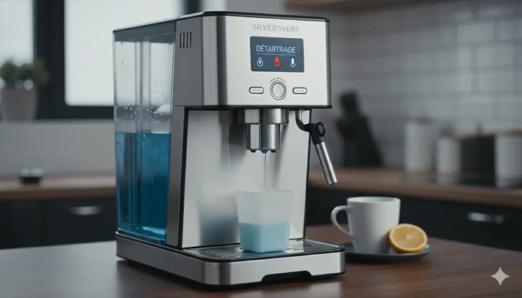 produits utiliser pour détartrer une machine à café SilverCrest