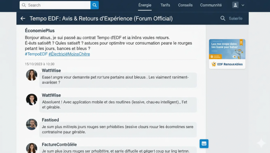 tempo edf avis forum