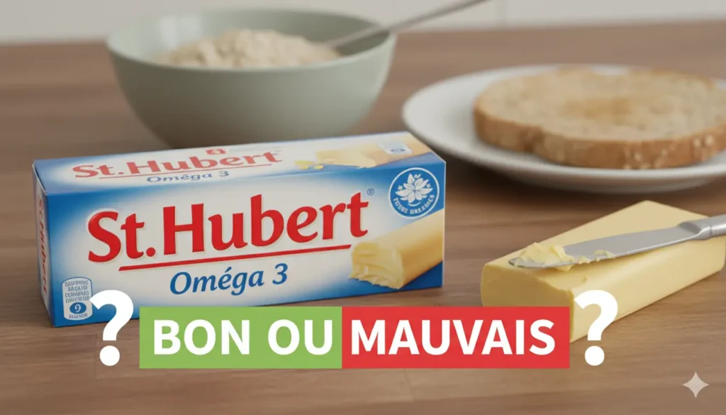 bons points pour la santé du beurre St Hubert Oméga 3