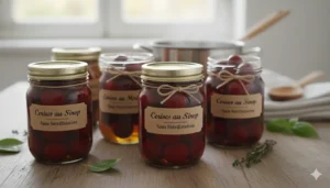 cerises au sirop sans stérilisation