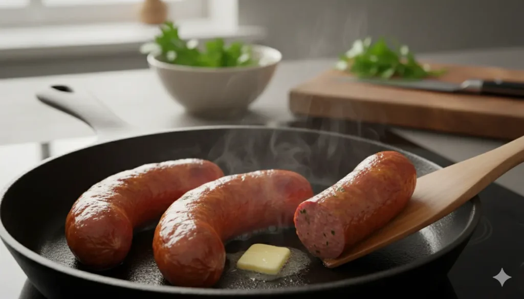 comment réchauffer des saucisses fumées