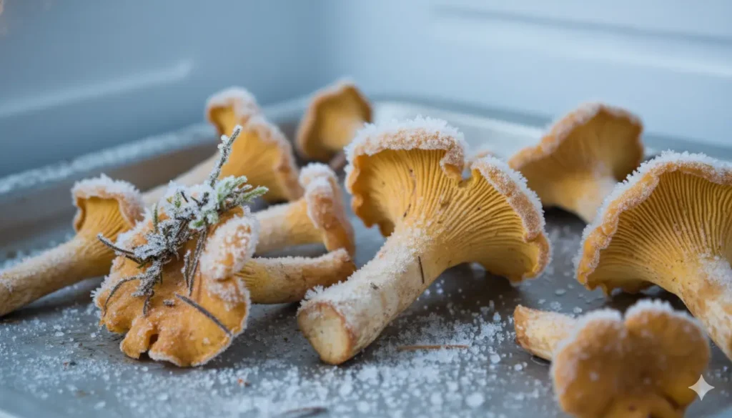 congélation des girolles