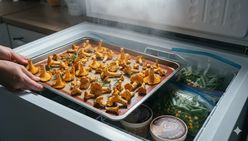 congelation girolles