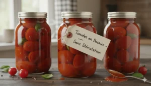 conserve de tomates en bocaux sans stérilisation