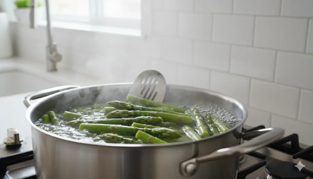 cuisson des asperges congelées à l’eau