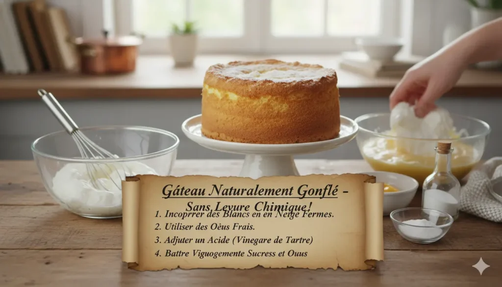 gâteau sans levure chimique