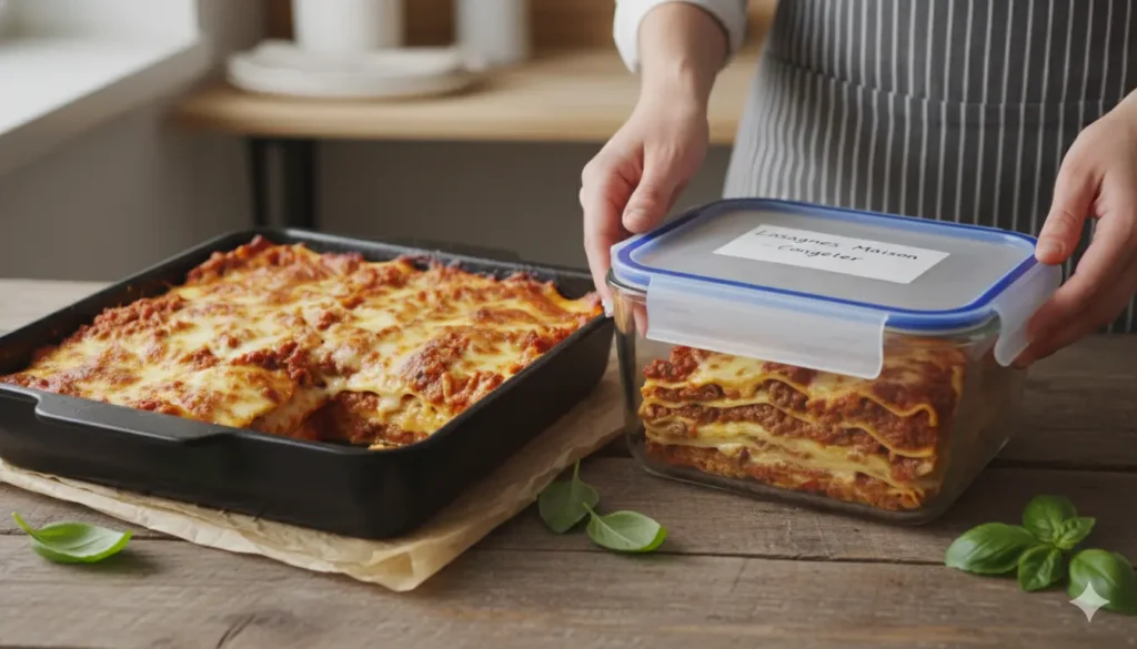 solutions de conservation des lasagnes maison