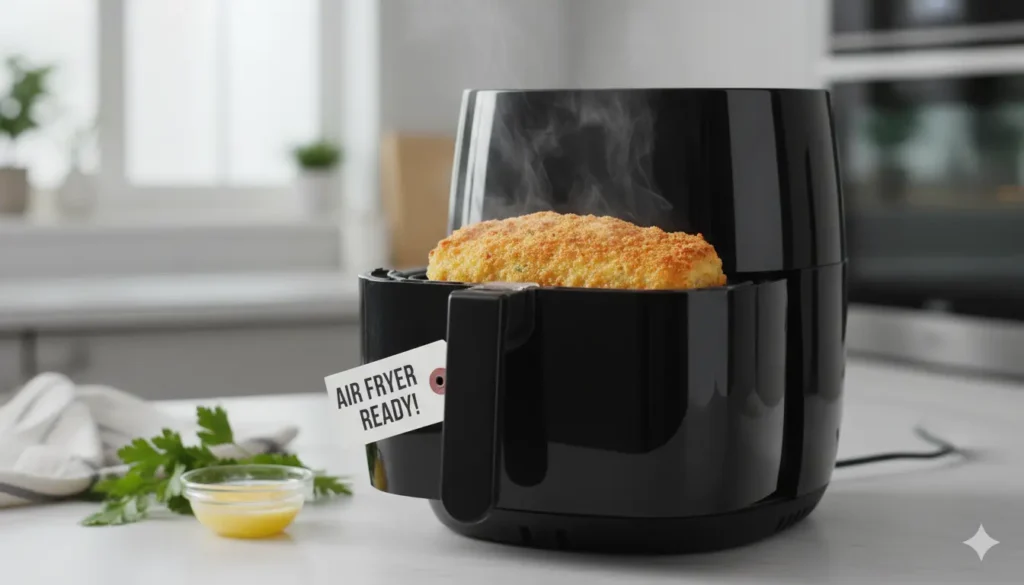 température recommandée pour cordon bleu surgelé à l’air fryer