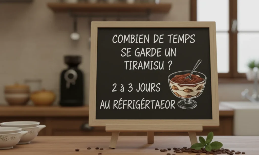 combien de temps se garde un tiramisu​
