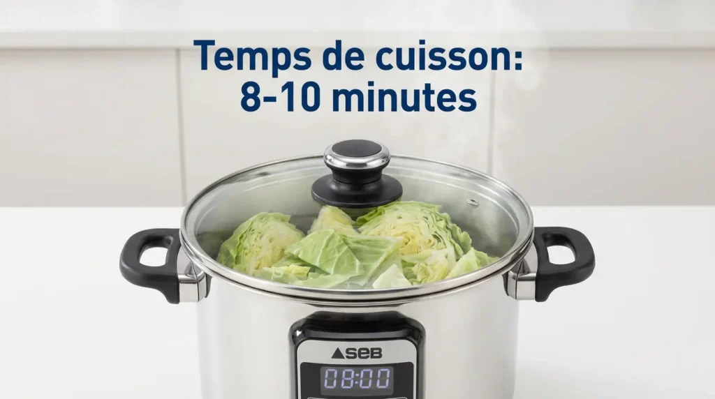 temps de cuisson choux vert cocotte minute seb