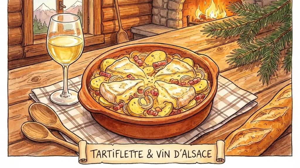 Tartiflette avec vin blanc