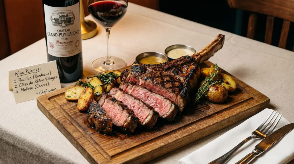 quel vin avec cote de boeuf
