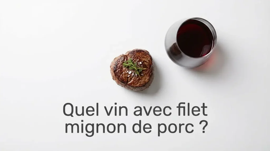 vin rosé avec le filet mignon de porc