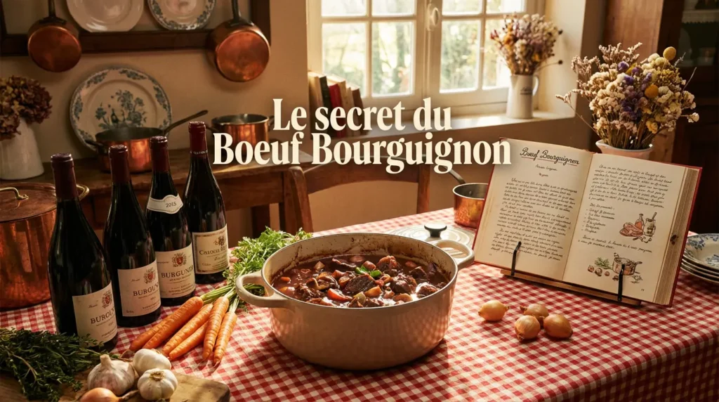 vin utiliser pour cuisiner le bœuf bourguignon
