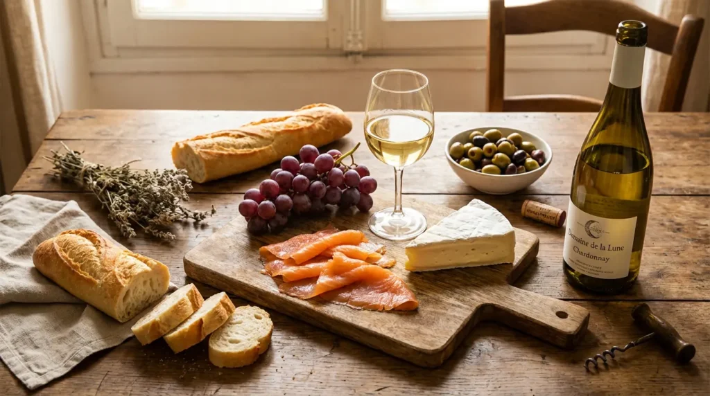 vins blancs secs servir avec le saumon fumé