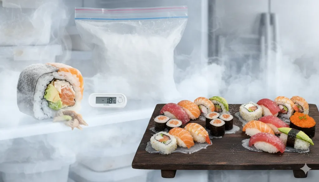 décongeler des sushis