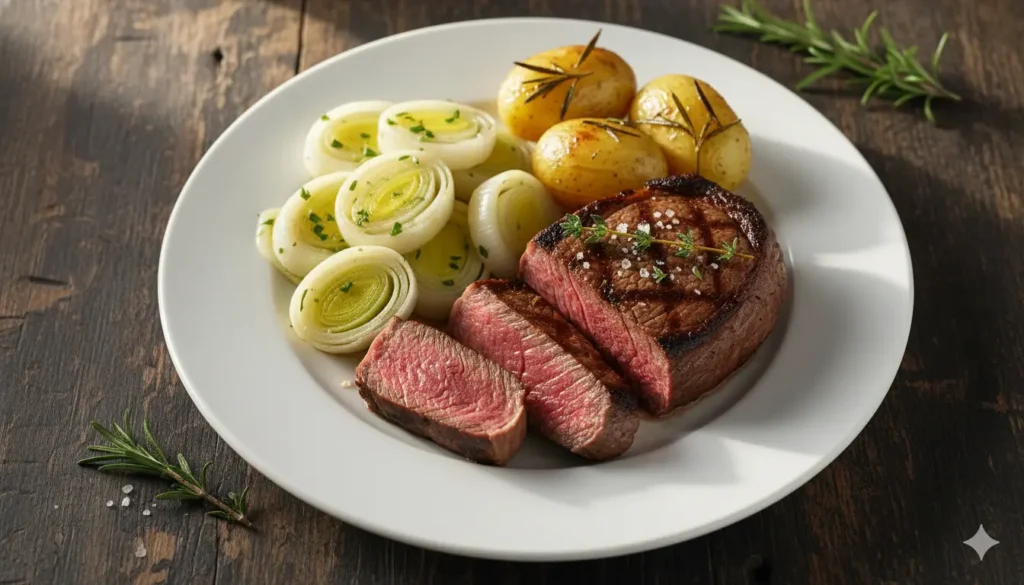 viande blanche accompagne le mieux les poireaux