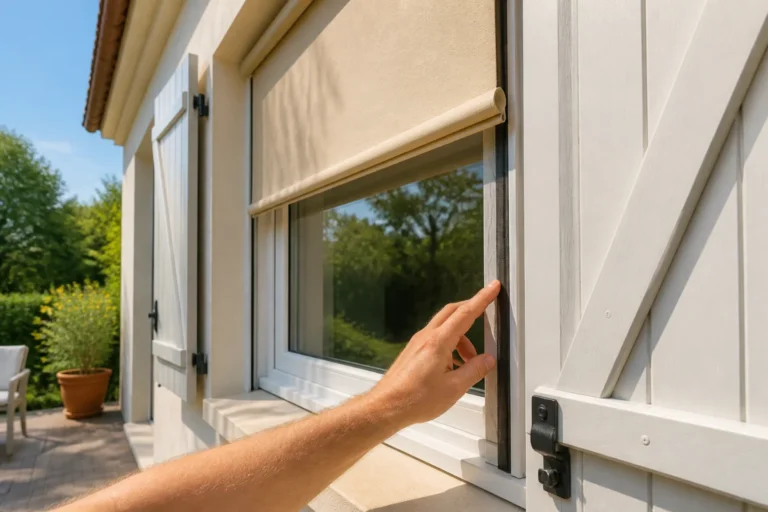 Inspection d’une fenêtre, de ses volets et joints pour préparer sa maison pour l’été efficacement